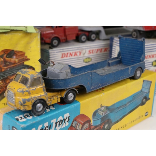 1393 - Six boxed diecast models to include 4 x Dinky Supertoys (985 Trailer For Car Carrier, 964 Elevator L... 