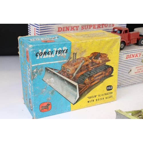 1393 - Six boxed diecast models to include 4 x Dinky Supertoys (985 Trailer For Car Carrier, 964 Elevator L... 