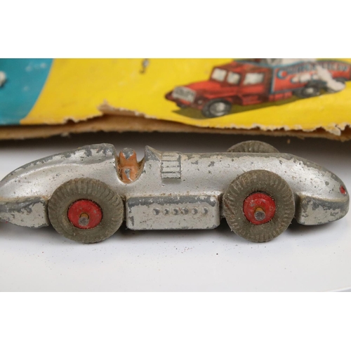 1394 - Collection of heavily play worn mid 20th C Dinky & Corgi diecast models to include commercials, road... 