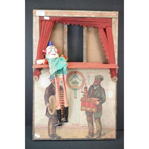 414 - JW S&S Spears & Son Bavaria puppet theatre plus a vintage clown puppet, boxed The Dukes of Hazzard e... 