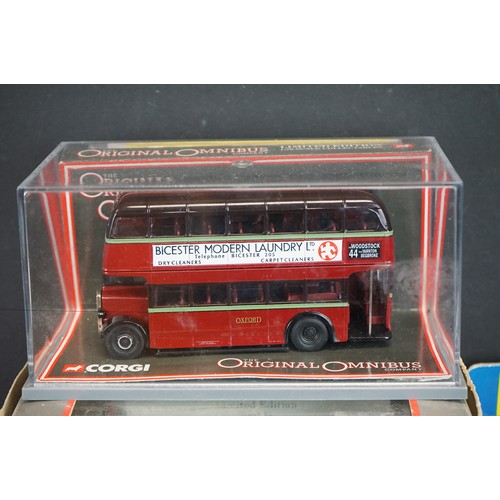 1244 - Collection of boxed & unboxed diecast models to include 2 x boxed Burago, 2 xcased Corgi Original Om... 