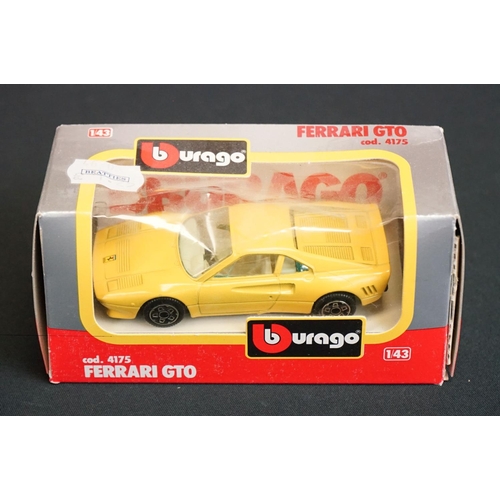 1304 - 11 Boxed Burago 1/43 diecast models to include 4178, 4149, 4175, 4151, 4155, 4192, 4185, 4197, 4136,... 