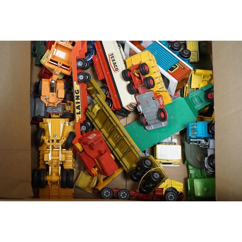 1314 - Over 70 mid 20th C onwards play worn diecast models, mostly Matchbox, also featuring Corgi & Welly, ... 