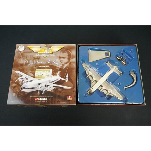 1317 - Six Boxed Corgi The Aviation Archive 1/144 diecast models to include 4 x Frontier Airliners (47103 D... 