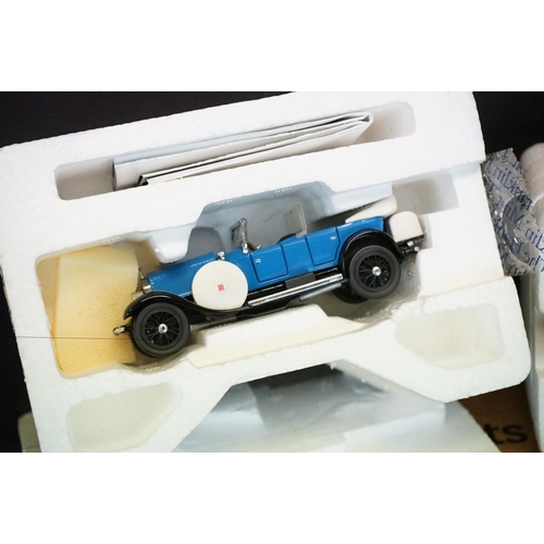 1318 - Boxed Danbury Mint 1949 Jaguar XK 120 diecast model with COA, plus 2 x Franklin Mint The World's Gre... 