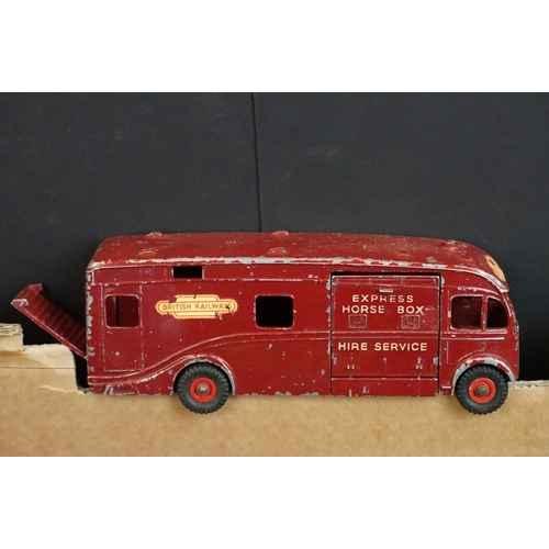 1396 - Over 40 mid 20th C play worn diecast models to include Dinky & Corgi examples featuring road, farmin... 