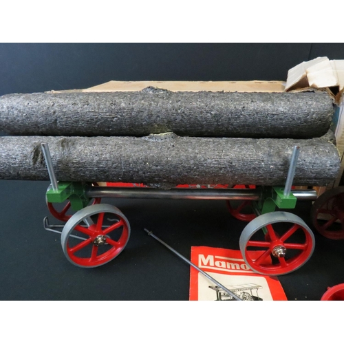 309 - Boxed Mamod TE 1a Tractor Engine and a boxed Mamod LW1 Lumber Wagon with 3 x logs plus a Mamod Power... 