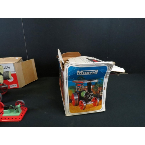 309 - Boxed Mamod TE 1a Tractor Engine and a boxed Mamod LW1 Lumber Wagon with 3 x logs plus a Mamod Power... 