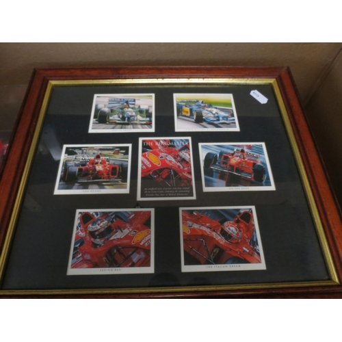 1265 - Group of mixed diecast, to include cased Mattel Hot Wheels Racing 1:18 Michael Schumacher Ferrari F-... 