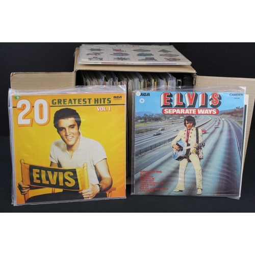 270 - Vinyl - Approx 70 Elvis Presley LPs spanning his career including box sets, modern reissues etc.  At... 