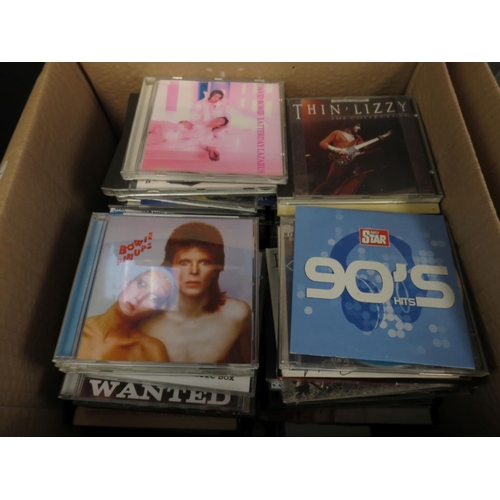 357 - CDs - Around 300 various CDs featuring some signed examples, spanning the genres, artists include ma... 