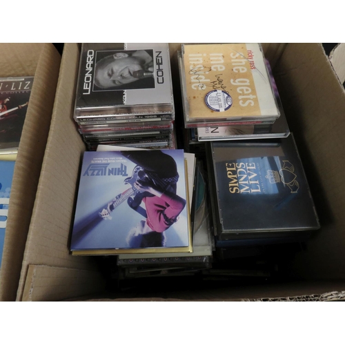 357 - CDs - Around 300 various CDs featuring some signed examples, spanning the genres, artists include ma... 