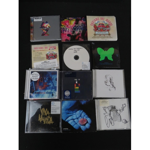 358 - CDs - Around 40 Coldplay & related CDs to include albums, singles and promos, a few copies signed by... 