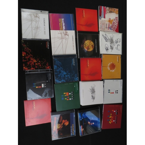 358 - CDs - Around 40 Coldplay & related CDs to include albums, singles and promos, a few copies signed by... 