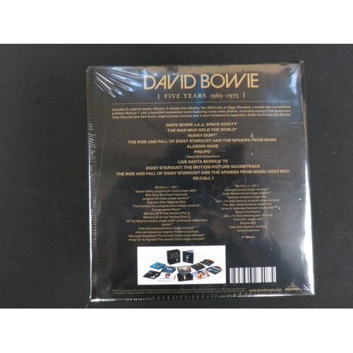 364 - CDs - Sealed David Bowie Five Years 1969-1973 Box Set, excellent