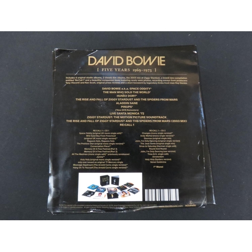 370 - CDs - Two David Bowie Box Sets to include Five Years 1969-1973 & Who Can I Be Now 1974-1976, opened,... 