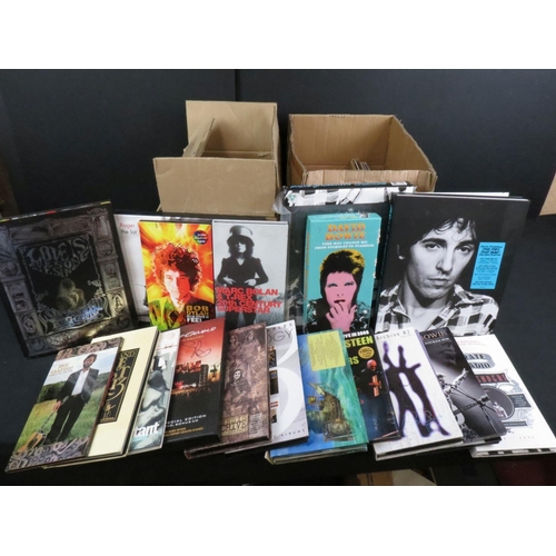 377 - CDs / DVDs - Around 32 box sets to include Bruce Springsteen, David Bowie, T Rex, Bob Dylan, Roger T... 