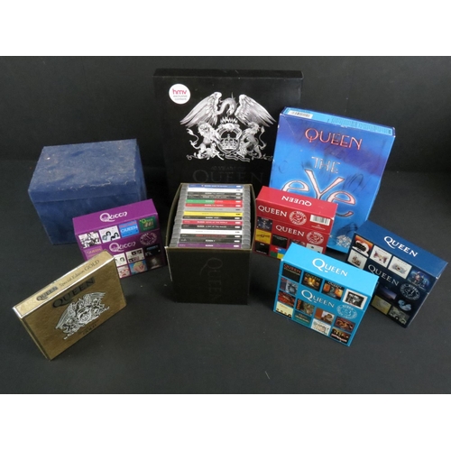 381 - CDs - Nine Queen Box Sets to include The Crown Jewels, 40 Years of Queen, 40 (complete with 15 CDs b... 