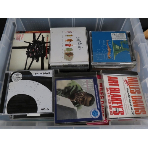 385 - CDs - Around 200 CDs to include Miles Davis, Genesis, Witney Houston, Primal Scream etc, some signed... 