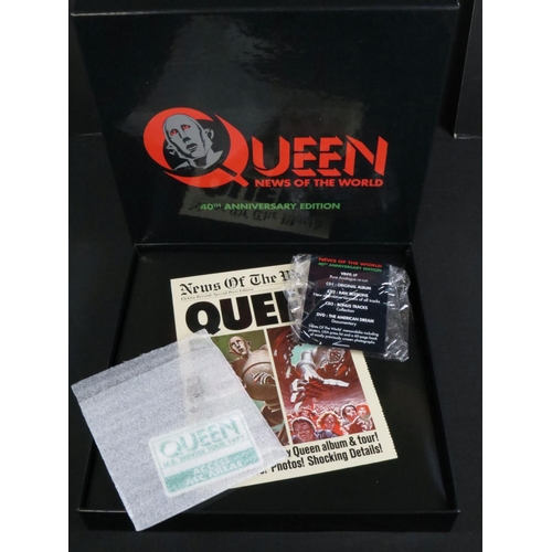 389 - CD / DVD / Vinyl - Queen News of the World 40th Anniversary Box Set, vg