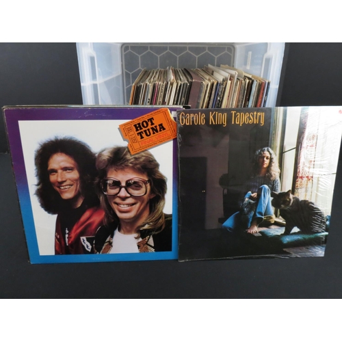 206 - Vinyl - Approx 60 rock & pop LPs to include Carole King, Hot Tuna, Guns N Roses, Boston, ELO, Leonar... 