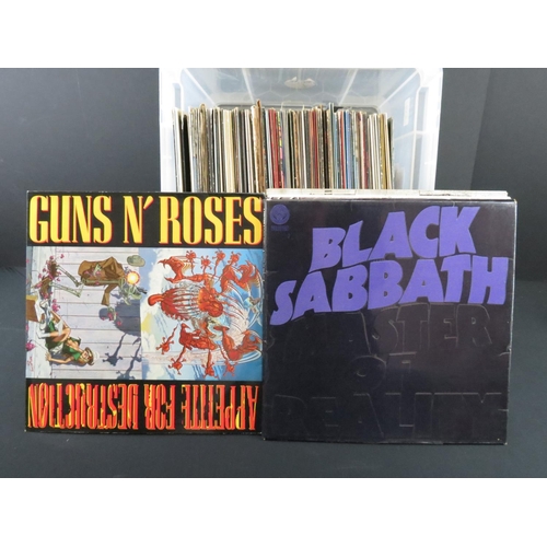 213 - Vinyl - Around 70 Rock LPs to include Guns n Roses, Black Sabbath, Iron Butterfly, Babe Ruth, Ten Ye... 