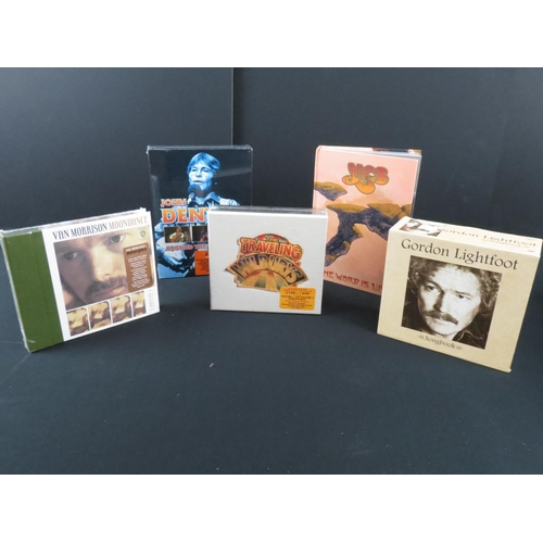 227 - CDs / Vinyl / Book - 12 Box Sets to include John Denver, Steven Wilson, Joni Mitchell, Van MOrrison,... 