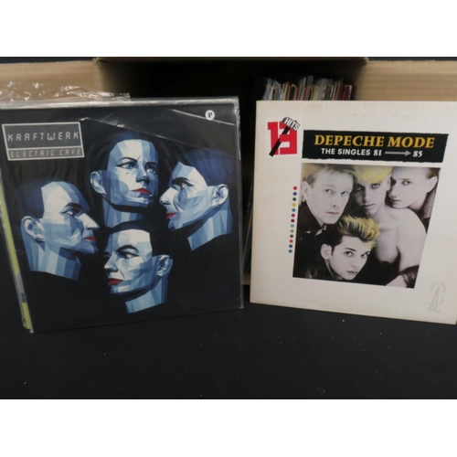 299 - Vinyl - 40 Synth / New Wave LPs including Kraftwerk x 2, Yello (inc one signed by Dieter Meier), Dep... 