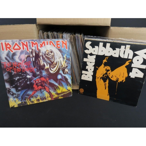 301 - Vinyl - Over 60 rock & metal LPs featuring Black Sabbath, Iron Maiden, AC/DC, Deep Purple, Uriah Hea... 