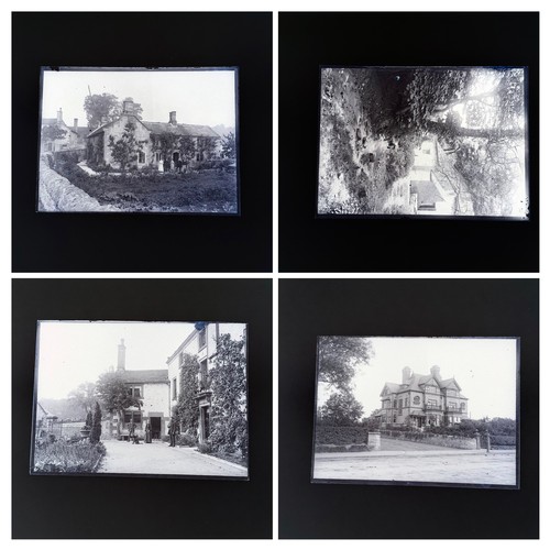 377 - A collection of half plate victorian glass negatives of social history and vintage life.