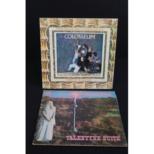 163 - Vinyl - Three LPs to include Colosseum Valentyne Suite on Vertigo VO1 gatefold sleeve has corner and... 