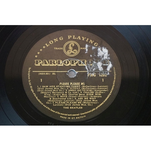 1 - Vinyl - The Beatles Please Please Me on Parlophone PMC 1202 mono with black and gold labels, Dick Ja... 