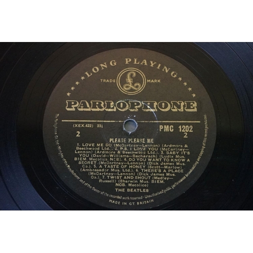 1 - Vinyl - The Beatles Please Please Me on Parlophone PMC 1202 mono with black and gold labels, Dick Ja... 