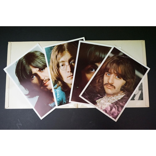 13 - Vinyl - The Beatles White Album PMC 7067/8 No.0041427 mono, top loader, no poster, 4 photos (Ringo b... 