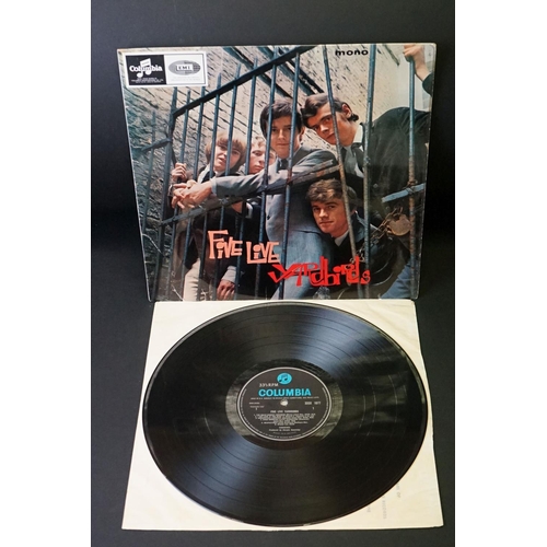 133 - Vinyl - 10 Original 1960s mainly Mod / Beat LPs to include The Yardbirds Five Live Yardbirds Vg/Vg, ... 