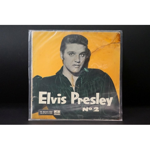 134 - Vinyl - Three Elvis Presley albums to include Rock N Roll (CLP 1093) sleeve G with splits and tape r... 