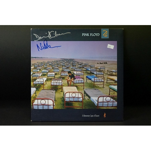 158 - Vinyl & Autographs - Three signed LPs to include Pink Floyd A Momentary Lapse Of Reason signed to fr... 