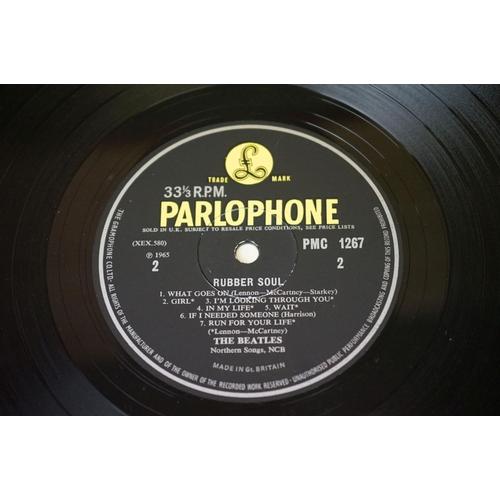 16 - Vinyl - The Beatles Rubber Soul PMC 1267.  Sold In UK and The Gramophone Co Ltd to label.  Matrices ... 