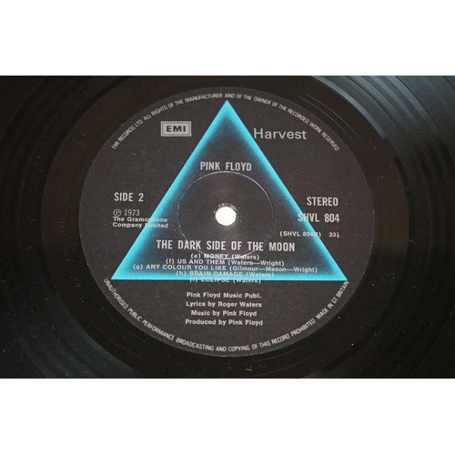 161 - Vinyl - 8 Pink Floyd LPs spanning their career to include Dark Side Of The Moon x 2, Delicate Sound ... 