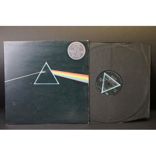 161 - Vinyl - 8 Pink Floyd LPs spanning their career to include Dark Side Of The Moon x 2, Delicate Sound ... 