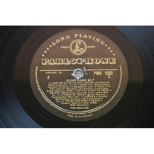 2 - Vinyl - The Beatles Please Please Me on Parlophone PMC 1202 mono with black and gold label, Dick Jam... 