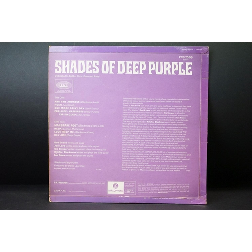 23 - Vinyl - Deep Purple - Shades Of Deep Purple (1968 UK 1st stereo pressing, yellow Parlophone labels, ... 