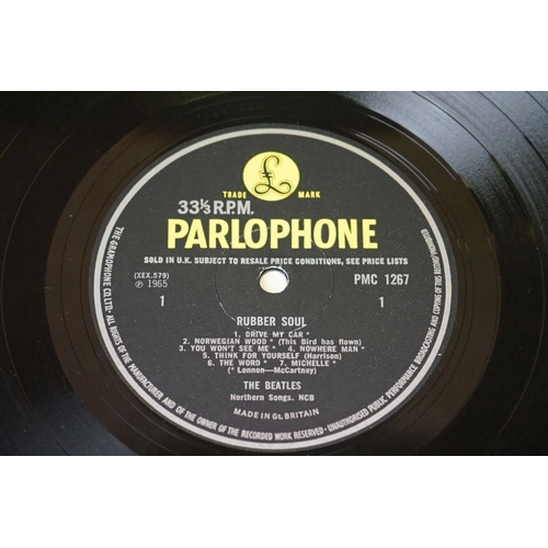 3 - Vinyl - The Beatles Rubber Soul (PMC 1267) mono.  The Gramophone Co Ltd and Sold In The UK to label.... 