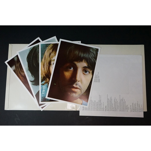 5 - Vinyl - The Beatles White Album PMC 7067/8 mono No. 0109986, top opener, black inners, 1 poster and ... 