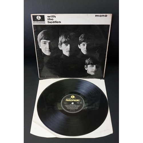 78 - Vinyl - 8 The Beatles LPs to include With The Beatles (PMC 1206), For Sale (PMC 1240) Help! x 2 (PMC... 