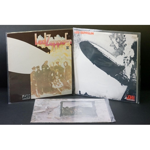 82 - Vinyl - 3 Led Zeppelin LPs to include One (588171) Warner Bros / Arts / Jewel Music publishing credi... 