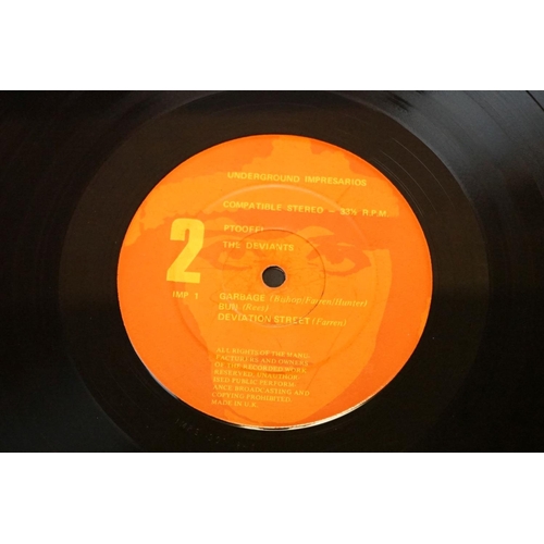 84 - Vinyl - The Deviants Ptooff! on Underground Impresarios IMP 1.  Orange label.  Fold out sleeve showi... 