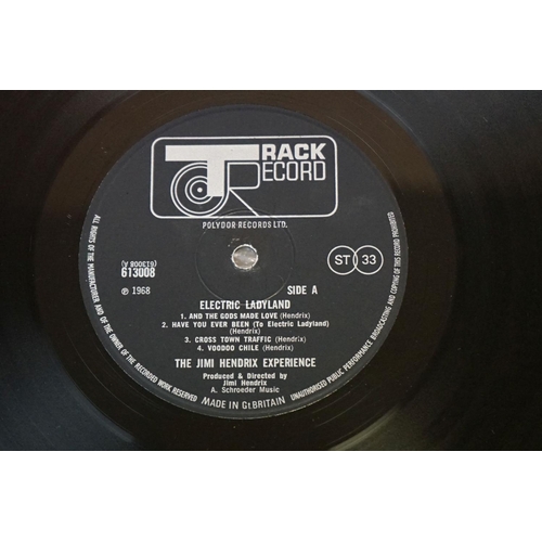 85 - Vinyl - Jimi Hendrix Electric Ladyland on Track 613008/9.  White lettering, Jimi to right.  Sleeve &... 