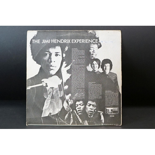 87 - Vinyl - Jimi Hendrix Are You Experienced on Track 612001.  Name to label and rear of sleeve, also in... 