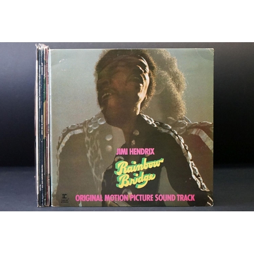 92 - Vinyl - 7 Jimi Hendrix LPs to include Rainbow Bridge (soundtrack), Smash Hits, Isle Of Wight, Band O... 